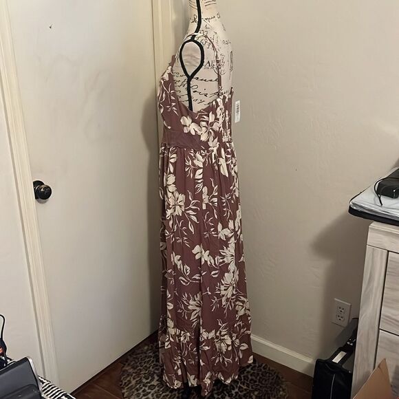Torrid Emma Floral Gauze Lace Insert Maxi Dress Summer Spring Vacation Resort - Picture 6 of 14